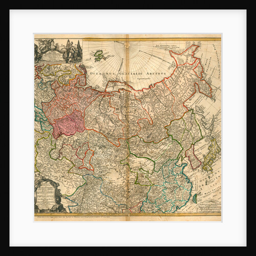 Map of Russia by Johann Baptist Homann