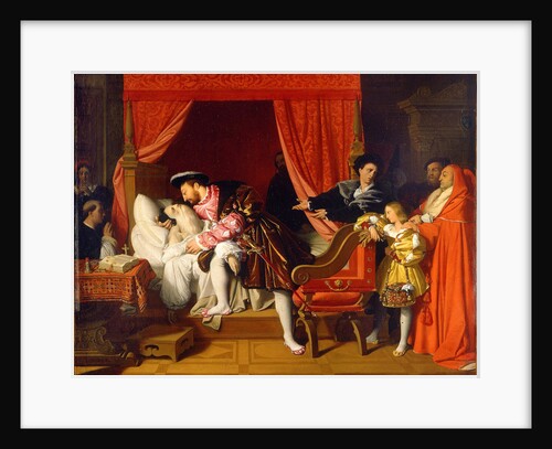 Francis I Receives the Last Breaths of Leonardo da Vinci by Jean Auguste Dominique Ingres