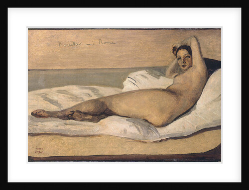 Marietta (The Roman Odalisque) by Jean-Baptiste Camille Corot