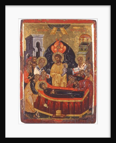 The Dormition of the Virgin by Byzantine icon