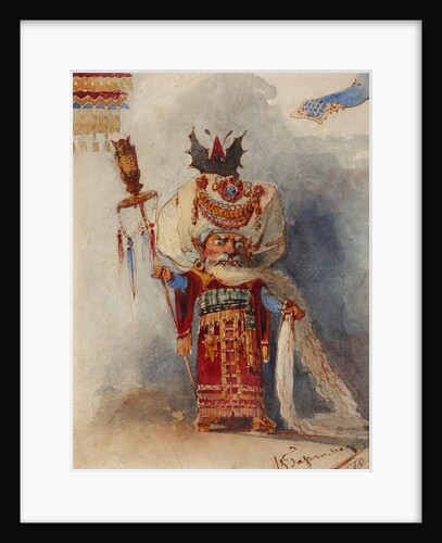 Chernomor. Costume design for the opera Ruslan and Lyudmila by M. Glinka by Viktor Alexandrovich Hartmann