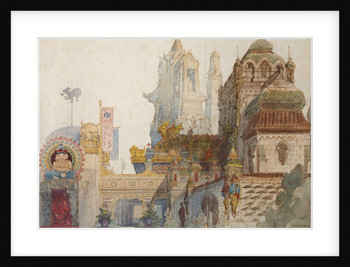 Stage design for the opera Ruslan and Lyudmila by M. Glinka by Viktor Alexandrovich Hartmann