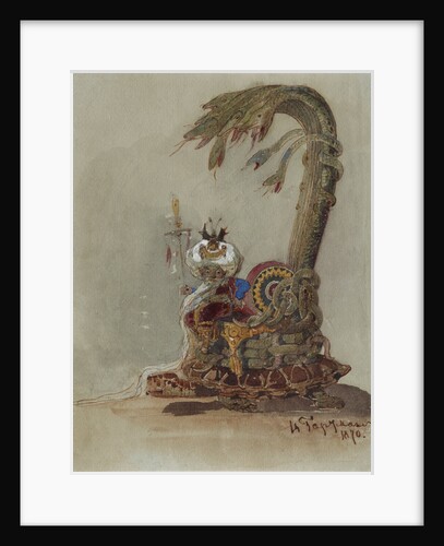Stage design for the opera Ruslan and Lyudmila by M. Glinka by Viktor Alexandrovich Hartmann