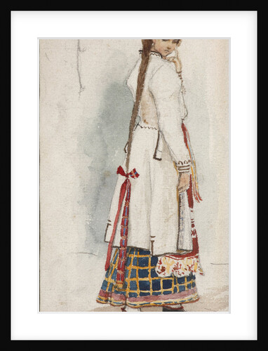 Costume design for the opera Rusalka by A. Dargomyzhsky by Viktor Mikhaylovich Vasnetsov