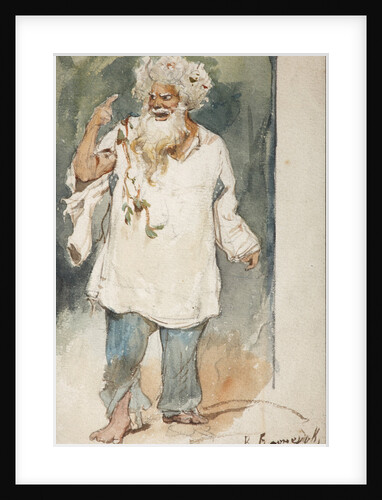 Costume design for the opera Rusalka by A. Dargomyzhsky by Viktor Mikhaylovich Vasnetsov