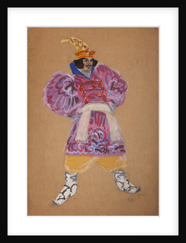 Costume design for the opera The golden Cockerel by N. Rimsky-Korsakov by Sergei Vasilyevich Malyutin