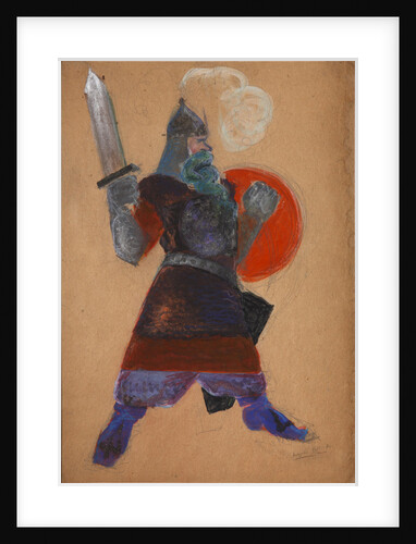 Costume design for the opera The golden Cockerel by N. Rimsky-Korsakov by Sergei Vasilyevich Malyutin