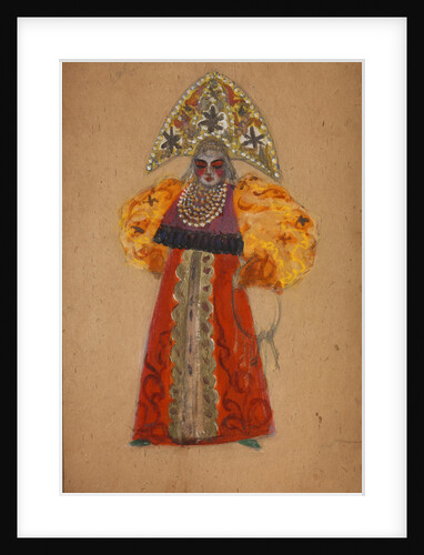 Costume design for the opera The golden Cockerel by N. Rimsky-Korsakov by Sergei Vasilyevich Malyutin