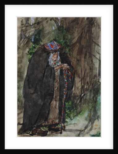 Naina.Costume design for the opera Ruslan and Lyudmila by M. Glinka by Valentin Alexandrovich Serov