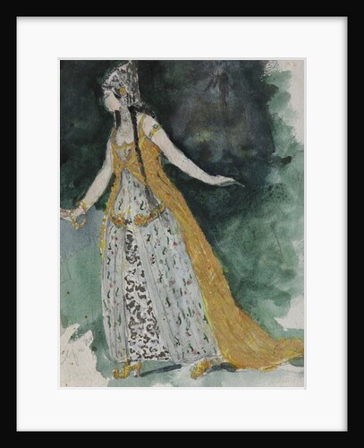 Lyudmila. Costume design for the opera Ruslan and Lyudmila by M. Glinka by Valentin Alexandrovich Serov