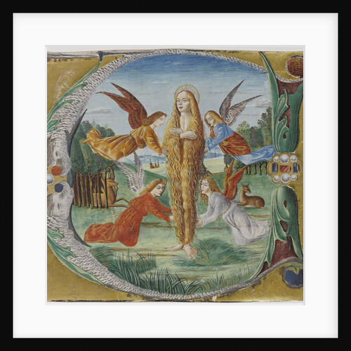 Saint Mary Magdalen surrounded by angels by Maestro del Salomone Wildenstein