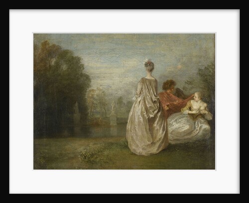 The Two Cousins (Les Deux Cousines) by Jean Antoine Watteau