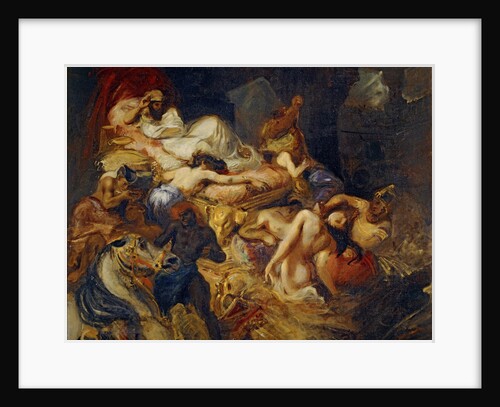 Death of Sardanapalus (Studiy) by Eugène Delacroix