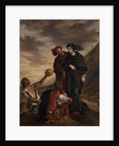Hamlet and Horatio in the Graveyard by Eugène Delacroix