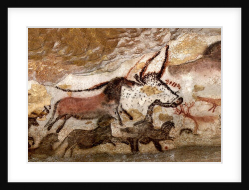 Panel of the Unicorn (Panel of the Black Bear) at Lascaux by Art of the Upper Paleolithic
