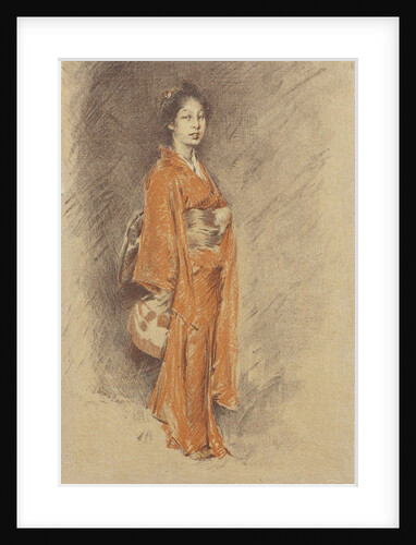 Japanese Woman in Kimono by Robert Frederick Blum