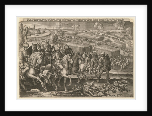 The Siege of Vienna by Turkish army, 1529 by Adriaen Collaert