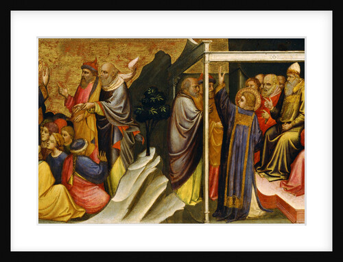 Predella Panel: Saint Stephen before the High Priest and Elders of the Sanhedrin by Mariotto di Nardo