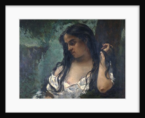 Gypsy in Reflection by Gustave Courbet