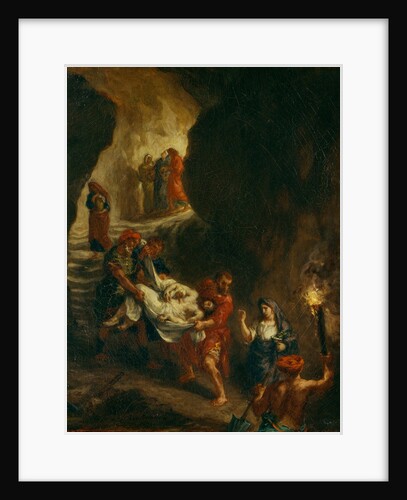 Christ Carried Down to the Tomb by Eugène Delacroix