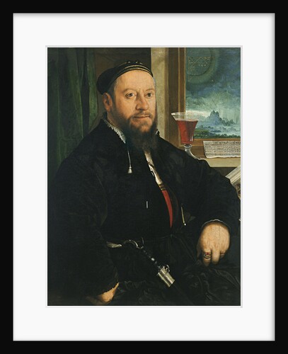 Portrait of Matthäus Schwarz by Christoph Amberger
