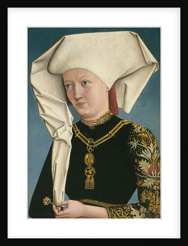 Portrait of a Lady wearing the Order of the Swan by Master of Ansbach