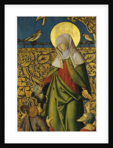 Saint Elizabeth with two Beggars by Swabian master