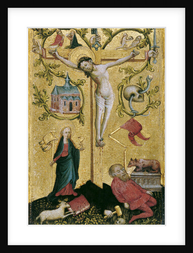 Christ on the Cross as Redemptor Mundi by Westphalian Master