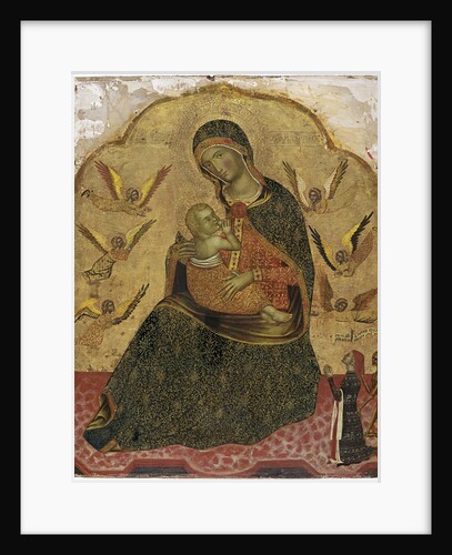 The Virgin of Humility with Angels and a Donor by Anonymous