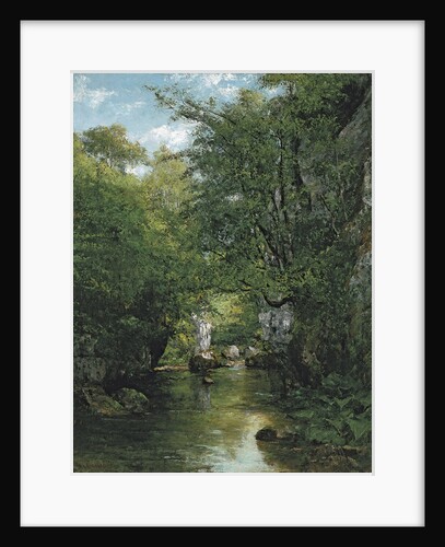 The Stream by Gustave Courbet