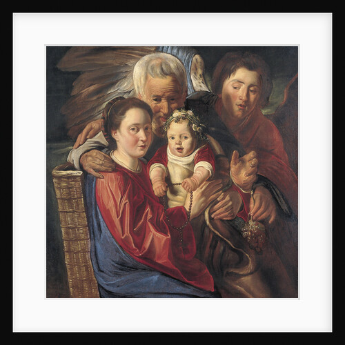 The Holy Family with an Angel by Jacob Jordaens