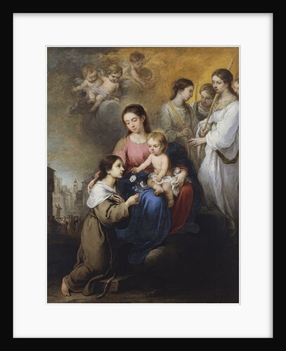 The Virgin and Child with Saint Rose of Viterbo by Bartolomé Estebàn Murillo