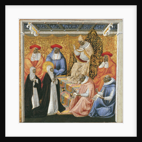 Saint Catherine of Siena before the Pope at Avignon by Giovanni di Paolo