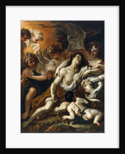 Saint Mary Magdalen surrounded by angels by Sebastiano Ricci