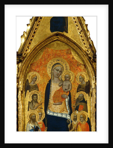 The Virgin and Child between Angels and Six Saints by Niccolò di Tommaso