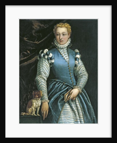 Portrait of a Woman with a dog by Paolo Veronese