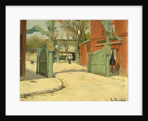 Entrance to the Park of the Moulin de la Galette by Santiago Rusiñol
