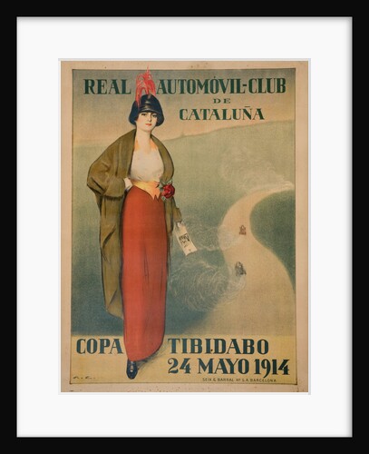 Real Automóvil Club de Cataluña (Poster) by Ramon Casas