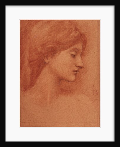 Female Head by Sir Edward Coley Burne-Jones