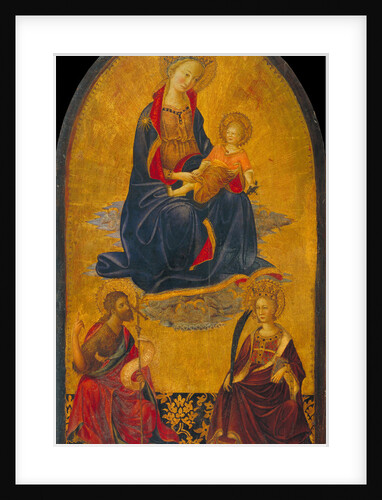 The Adoration of the Virgin and Child by Saint John the Baptist and Saint Catherine by Gherardo Starnina
