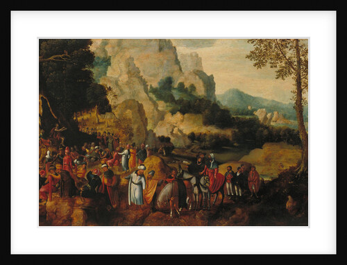 Landscape with Saint John the Baptist Preaching by Henri de Patinier