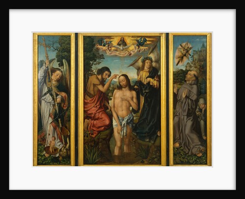 Triptych of the Baptism of Christ by Master of Frankfurt