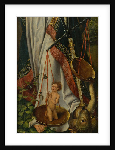 Triptych of the Baptism of Christ (Detail) by Master of Frankfurt