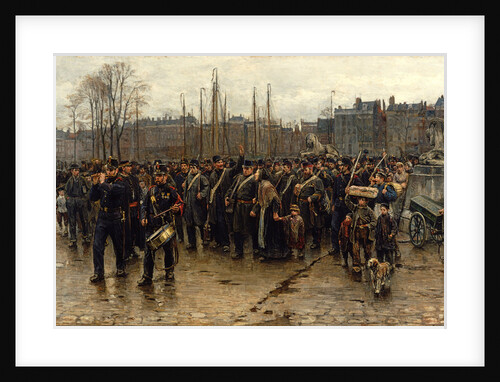 Transport of colonial soldiers by Isaac Israëls