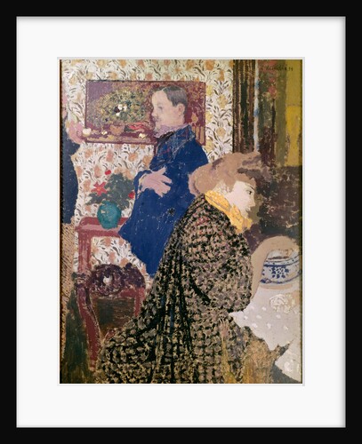 Vallotton and Misia in the Dining Room at Rue Saint-Florentin by Édouard Vuillard