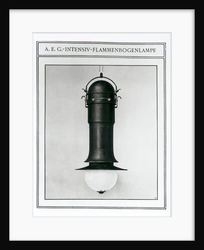 AEG Intensive Flame Arc Lamp by Peter Behrens