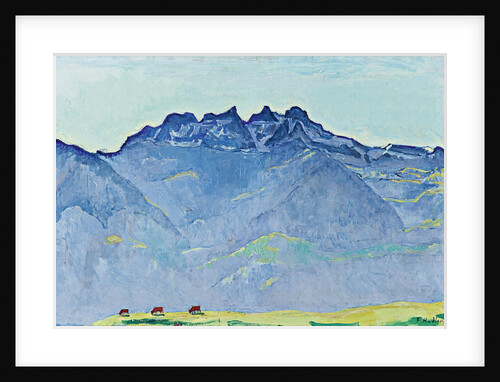 View of the Dents-du-Midi from Champéry by Ferdinand Hodler