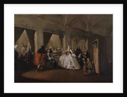 The Parlor of the Nuns at San Zaccaria by Francesco Guardi