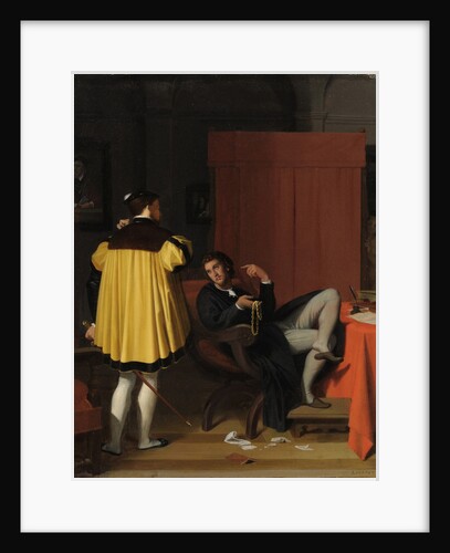 Aretino and the Envoy of Charles V by Jean Auguste Dominique Ingres