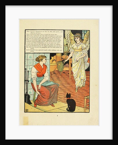 Illustration for Fairy Tale Cinderella by Walter Crane